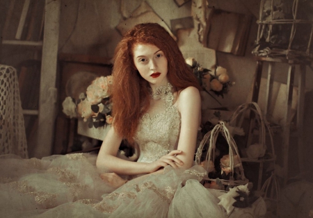 Beauty - lady, redheadhair, beauty, model