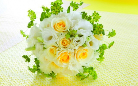 Elegant Bouquet - bouquet, flowers, roses, bloom