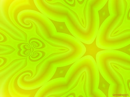 YELLOW ABSTRACT - creation, art, abstract, yellow