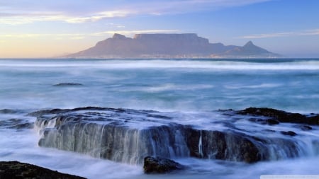 Scenic South African National Park - oceans, south africa, mountains, cascades