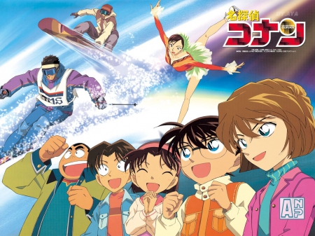 Detective Conan - haibara ai, genta, mitsuhiko, conan edogawa, ayumi, detective conan