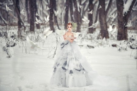 â™¥ - winter, lady, beauty, model