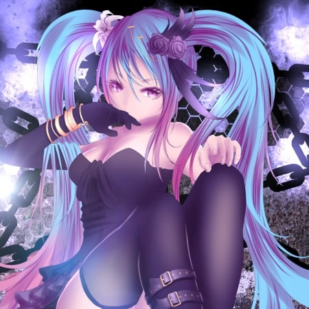 Hatsune Miku - pretty, anime, twin tail, divine, female, miku hatsune, twintail, vocalid, maiden, hatsune miku, long hair, sublime, gorgeous, blue hair, nice, abstract, twin tails, anime girl, twintails, beautiful, hot, girl, beauty, lovely, sweet, lady, aqua hair, hatsune, sexy, vocaloids