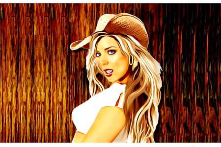 Cowgirl Fantasy - women, style, fun, girls, models, westerns, female, cowgirls, drawing, art, paintings