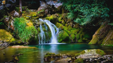 Beautiful Waterfall - nature, water, waterfall, beautiful