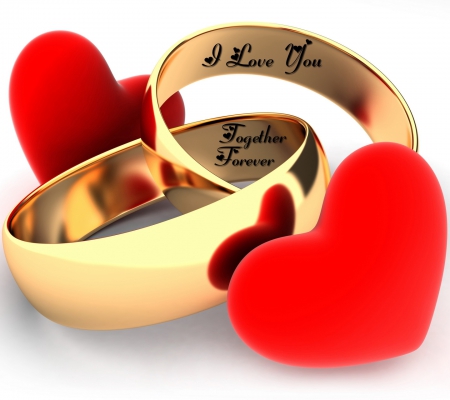 Love rings - 2, love, rings, heart