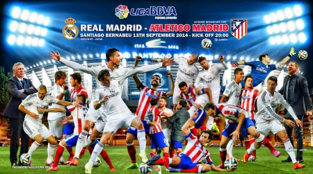 REAL MADRID vs ATLETICO MADRID WALLPAPER - cristiano ronaldo wallpaper, sergio ramos, ATLETICO MADRID, cr7, atletico, REAL MADRID, ronaldo, Santiago Bernabeu, liga bbva, gareth bale, cristiano ronaldo, champions league, nike football, El Derbi madrileno, REAL MADRID wallpaper, fifa 15, ATLETICO MADRID wallpaper, laliga, arda turan