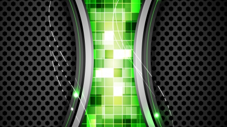 Modern Abstract - abstract, graphics, modern, green, vector, squares, mesh