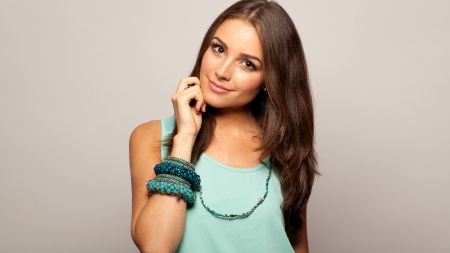 Olivia Culpo - beige background, brunettes, green dress, miss usa, olivia culpo, pageant