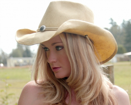 ~Cowgirl~ - hat, female, blonde, cowgirl