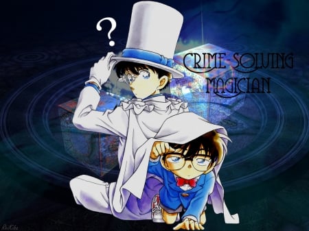 Crime Solving Magician - Cute, Detective Conan, Phantom Thief, Conan Edogawa, Kaitou kid, Male, Megane