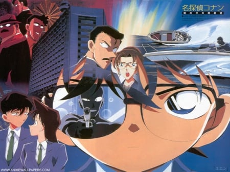 Detective Conan - Detective Conan, Conan Edogawa, Mouri Kogoro, Ran Mouri, Shinichi Kudo, Eri