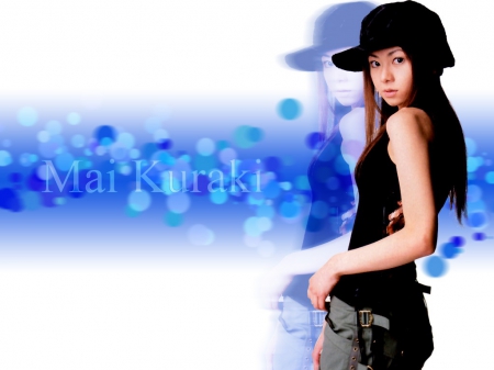 Mai Kuraki - aono mai, mai kuraki, female, blue, singer