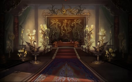 Room - room, hall, fantasy, art