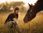 Girl and Her Horse