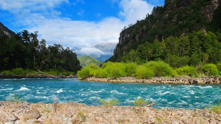 Futaleufu River in Chile - nature, rivers, futaleufu, chile