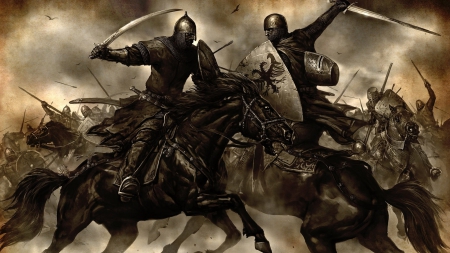 mount blade - sword, horse, battle, knight