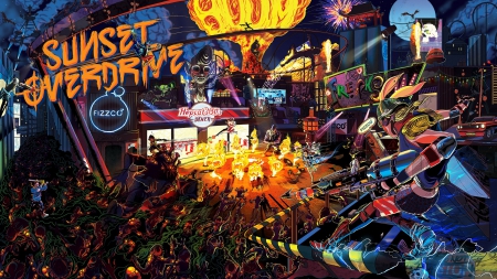 Sunset Overdrive - game, Microsoft, Sunset Overdrive, xbox one, Insomniac Games