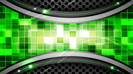 Modern Abstract 2 - abstract, shapes, graphics, modern, green, vector, mesh