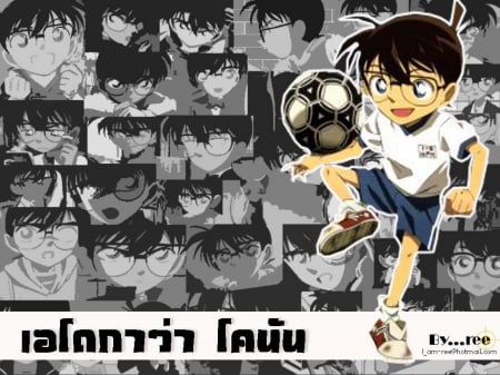 à¸™à¸±à¸à¸ªà¸·à¸šà¹‚à¸„à¸™à¸±à¸™ - male, megane, conan edogawa, soccer, detective conan