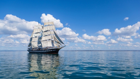 Sailboat on Calm Ocean