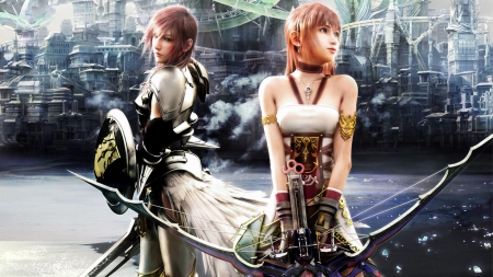 Final Fantasy XIII - Female, Bow, Final Fantasy XIII, Pink, Final Fantasy