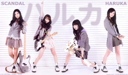 Scandal-Harukaze - Rina Suzuki, Mami Sasazaki, SCANDAL, Harukaze, Haruna Ono, Tomomi Ogawa