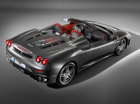 ferrari f430 spider - spider, grey, italian, ferrari