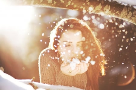 Beauty - photography, blowing, lady, beauty