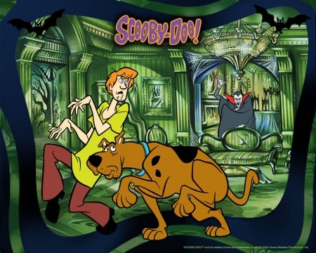 scooby doo - shaggy, scooby, doo, dracula