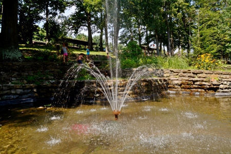 Scenic Park View - scenic park, tuscora park, beautiful park, water fountain, scenic park view, fun park