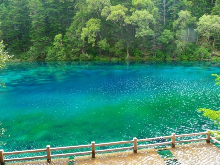 beautiful water - pretty, water, dock, blue