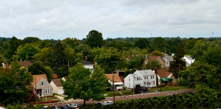 Canton From Above - ferris wheel, town, canton from above, city, county fair