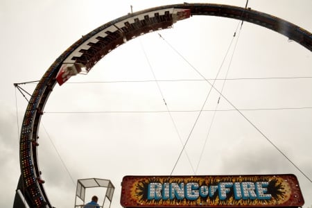 The Ring of Fire - ring of fire, fair ride, the ring of fire, county fair, fire, ring