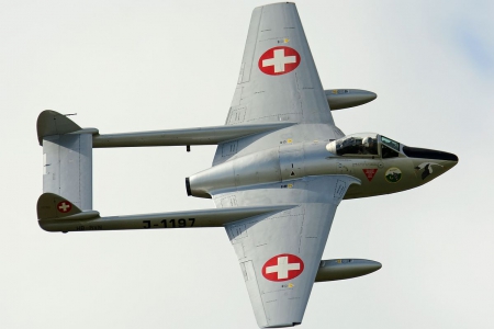 De Havilland Venom (Swiss Air Force) - Jet, De Havilland Venom, Jets, Swiss Air Force