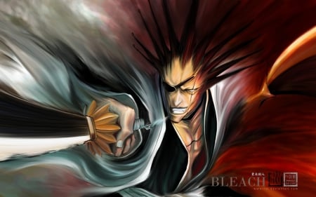 Kenpachi Zaraki - Manga, Bleach, Pre Timeskip, Zanpakuto, 11th Division, Nozarashi, Anime, Shinigami, Soul, Captain, Kenpachi Zaraki