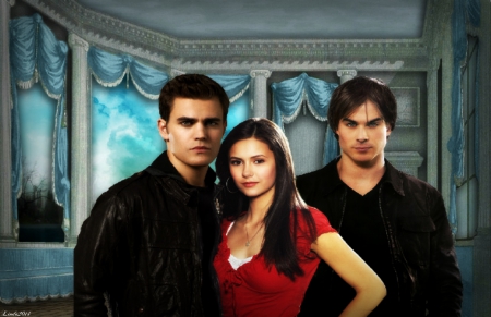 Vampire Diaries - damon, vampire diaries, stefan, elena