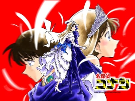 Shinichi & Ran - Detective Conan, Female, Princess, Ran Mouri, Shinichi Kudo, Knight, Male