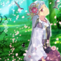 Anime Girl in Meadow
