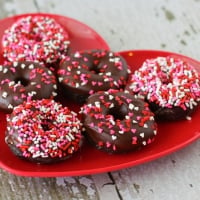 Donuts with chocolate