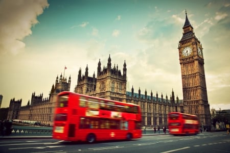 London - england, big ben, bus, london, city