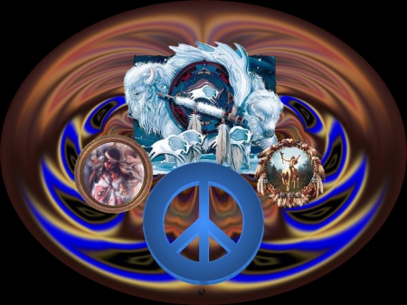 We Need the Peacepipe - eye candy, collage, 3d, fractal, abstract