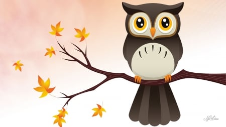 Autumn Vector Owl