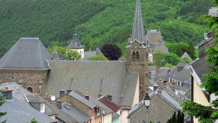 Street in Luxembourg - luxembourg, city, village, houses