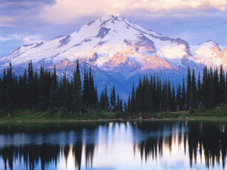 Mountain Reflection - nature, lake, mountain, reflection