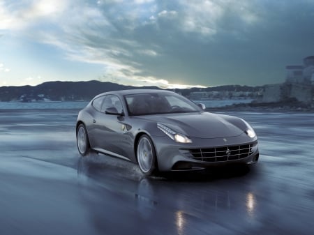 ferrari ff - italian, ferrari, coupe, grey