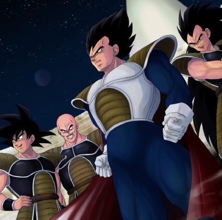 Saiyans - Manga, Dragon Ball, Nappa, Anime, Cape, Prince, Kakarot, Z, Son Goku, Raditz, Vegeta, Saiyan