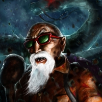 Master Roshi and Shenron