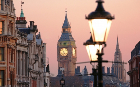 View of London in Early Evening - impressive buildings, england, london, big ben, architecture, buildings