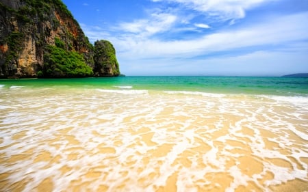 Beautiful Beach in Thailand - oceans, nature, beaches, sky, thailand, blue, turqoise